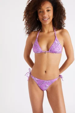 Bikini imprimé bandanas coloris lilas Rico & Lina Benita