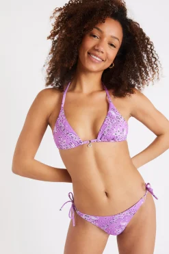 Bikini imprimé bandanas coloris lilas Rico & Lina Benita