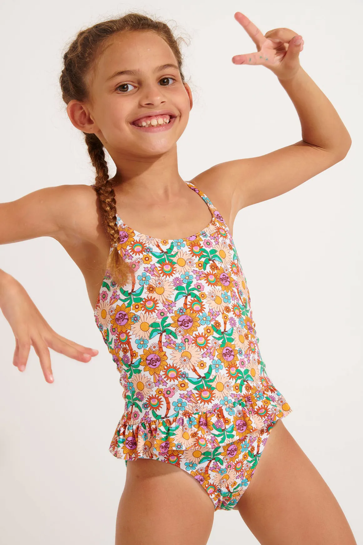 MAILLOT 1 PIECE Ecru M LEAFY DAISYDREAM