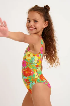 MAILLOT 1 PIECE Orange M BALOO WALLFLOWER