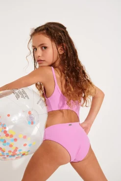 MAILLOT 1 PIECE Rose M ZIGZAG SPRING