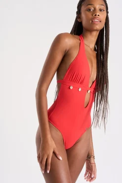 MAILLOT 1 PIECE Rouge SHELLINA SPRING
