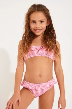 MAILLOT 2 PIECES Rose M TATI RETRO