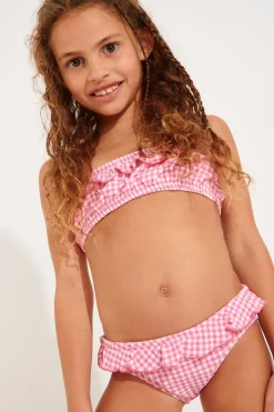 MAILLOT 2 PIECES Rose M TATI RETRO