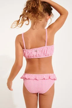 MAILLOT 2 PIECES Rose M TATI RETRO
