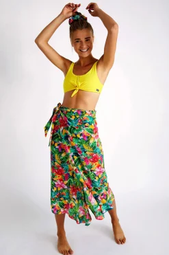 Maillot de bain 2 pièces côtelé jaune LIO SUNRIB & BENTA SUNRIB