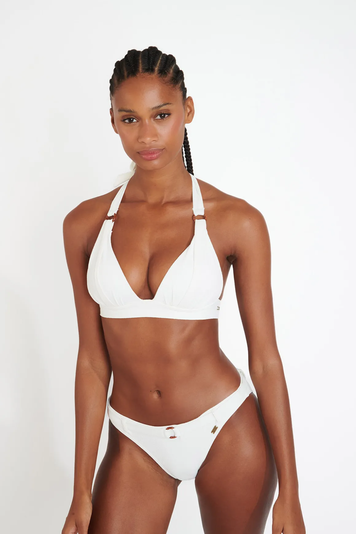 Maillot de bain 2 pièces ecru MAHO & DITA SANTAFE