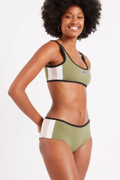 Maillot de bain 2 pièces kaki Kenpo & Lapta Player