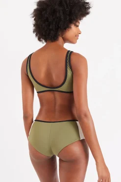 Maillot de bain 2 pièces kaki Kenpo & Lapta Player