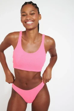 Maillot de bain 2 pièces pink TAINO & NAIDA SCRUNCHY
