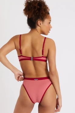 Maillot de bain deux pièces rose Jiao & Salsa Player