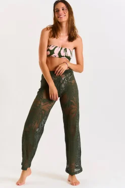 PANTALON BEACHWEAR Kaki KISKA COCOBEACH