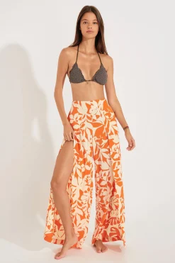 PANTALON Orange STEFA SARONG