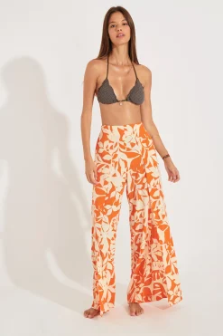 PANTALON Orange STEFA SARONG