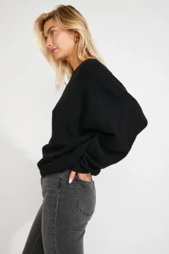 Pull Noir FLOWN FREELANCE