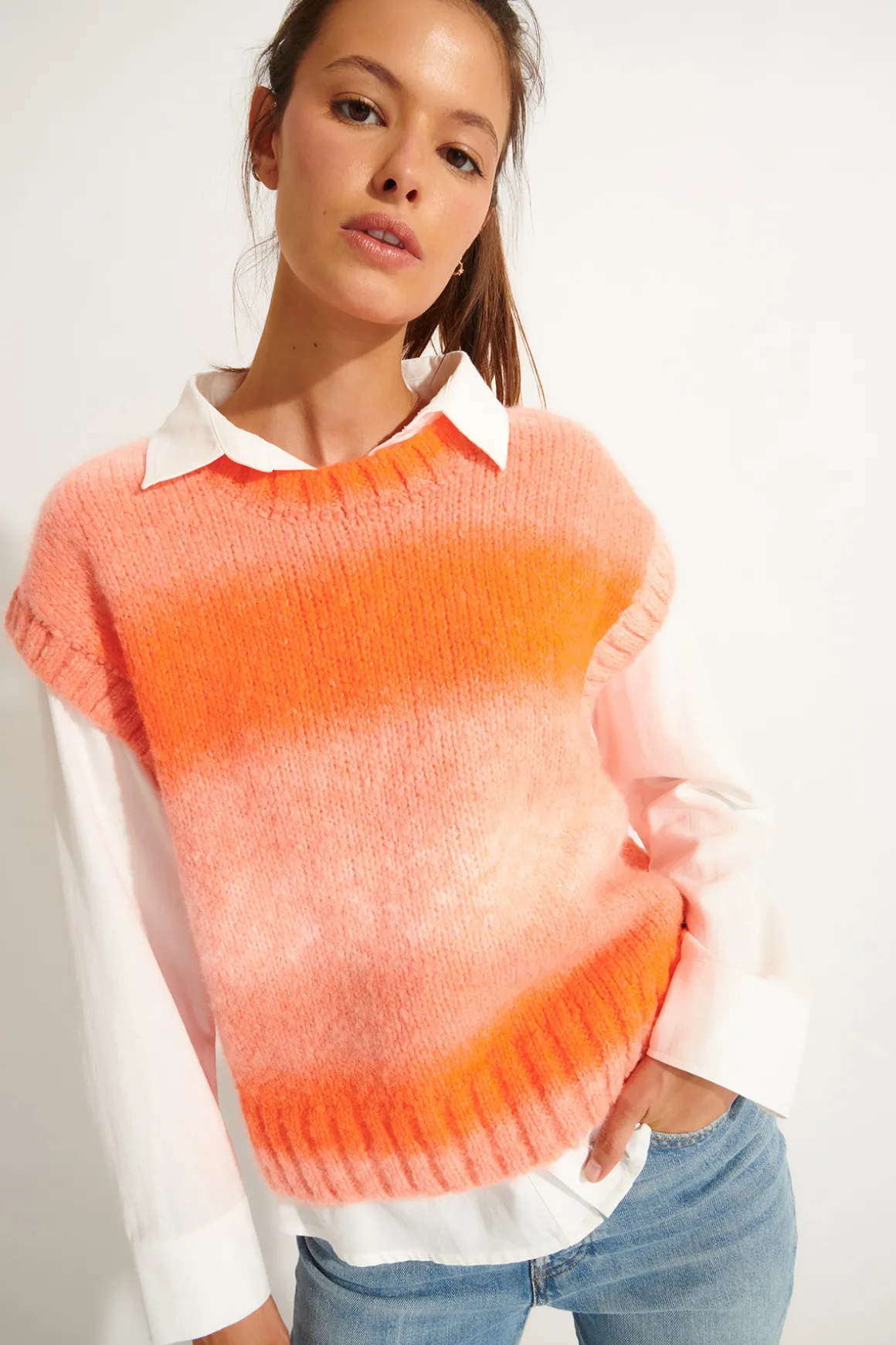 Pull Orange MENEO UTOPIA
