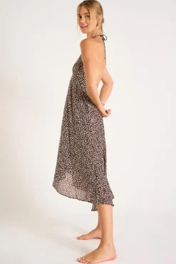 ROBE BEACHWEAR Marron OHARA MYMBAVOIL