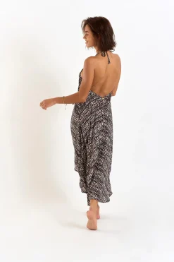 ROBE BEACHWEAR Noir OHARA CACAOVOIL