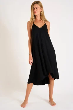 ROBE BEACHWEAR Noir OHARA ALTABEACH