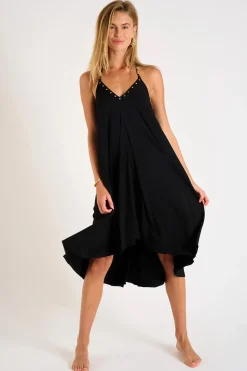 ROBE BEACHWEAR Noir OHARA ALTABEACH