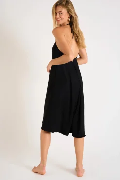 ROBE BEACHWEAR Noir OHARA ALTABEACH