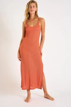 ROBE BEACHWEAR Orange AMIVA GOLDENRIB