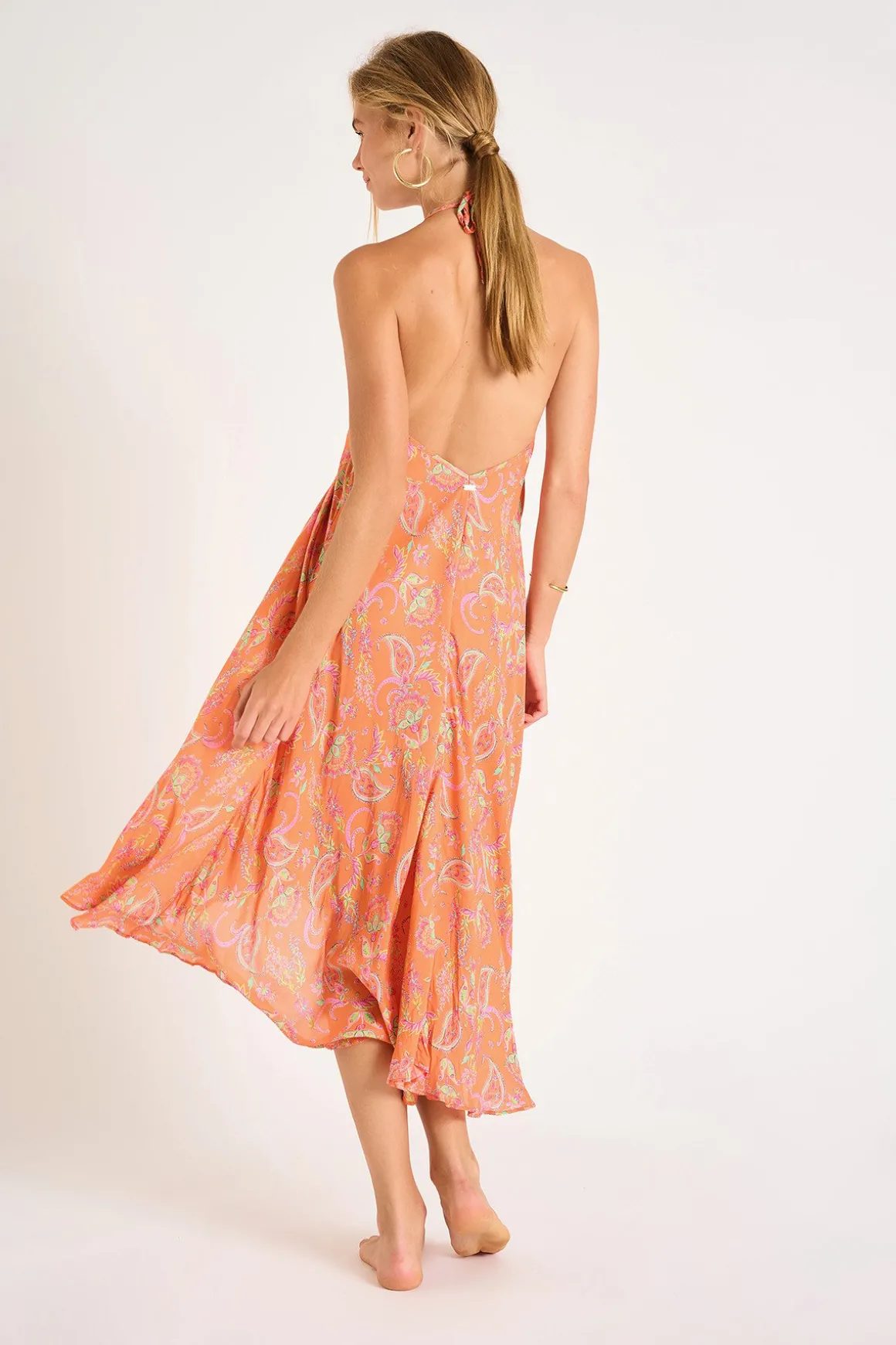 ROBE BEACHWEAR Orange OHARA ALAKURIVOIL