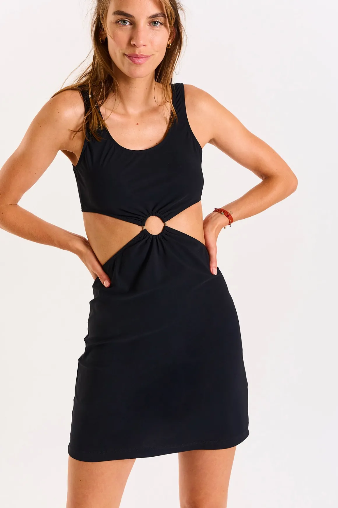 Robe de plage Noir DALVA BLACK