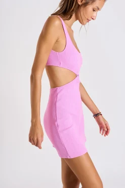 Robe de plage Rose FRIDAY SCRUNCHY