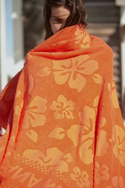 SERVIETTE PLAGE Rose CHERYLL PETALS