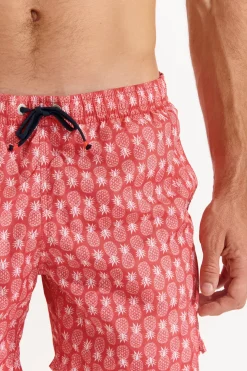 SHORT DE BAIN HOMME Rouge MANLY OCOONOR