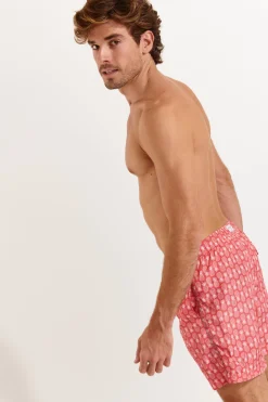 SHORT DE BAIN HOMME Rouge MANLY OCOONOR