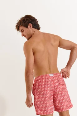 SHORT DE BAIN HOMME Rouge MANLY OCOONOR