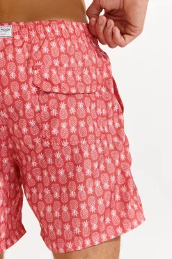 SHORT DE BAIN HOMME Rouge MANLY OCOONOR