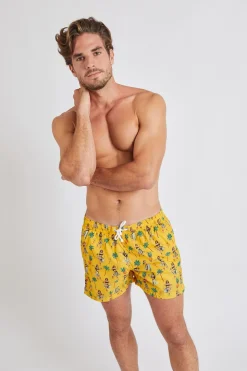 Short de bain Jaune RUBEN VAIANAEMEN