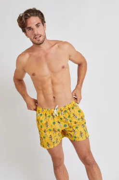 Short de bain Jaune RUBEN VAIANAEMEN