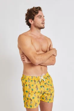 Short de bain Jaune RUBEN VAIANAEMEN