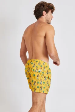 Short de bain Jaune RUBEN VAIANAEMEN