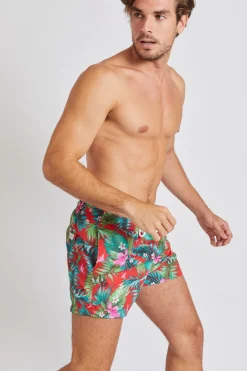 Short de bain Rouge RUBEN MAHALOMEN