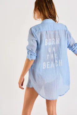 TUNIQUE BEACHWEAR Bleu GARY ADILSON