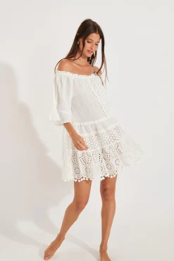 TUNIQUE BEACHWEAR Ecru DALYA SPELLY