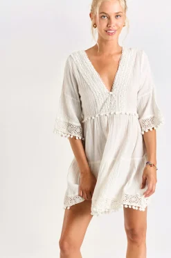 TUNIQUE BEACHWEAR Ecru NATALI JAYANY