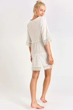 TUNIQUE BEACHWEAR Ecru NATALI JAYANY
