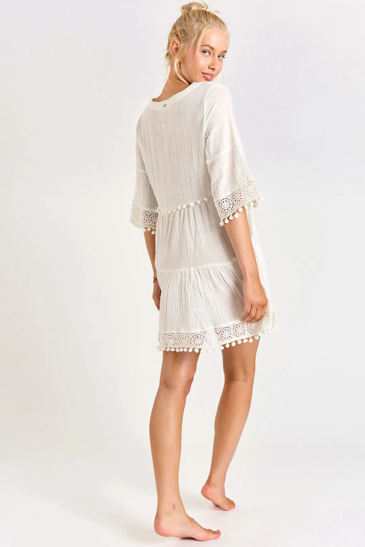 TUNIQUE BEACHWEAR Ecru NATALI JAYANY