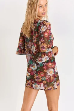 TUNIQUE BEACHWEAR Marron ACELO WONDERTUL