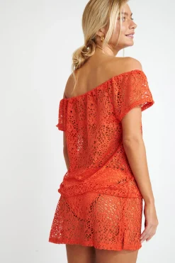TUNIQUE BEACHWEAR Orange JAMES SEETHROUGHT