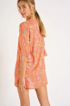 TUNIQUE BEACHWEAR Orange HOALA ALAKURIVOIL