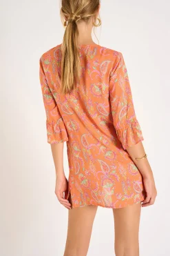 TUNIQUE BEACHWEAR Orange HOALA ALAKURIVOIL