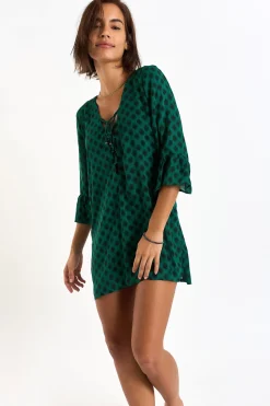 TUNIQUE BEACHWEAR Vert HOALA TALANGAVOIL